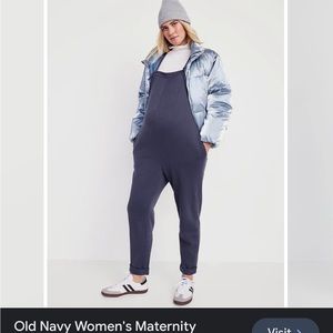 Old Navy Maternity Overalls Size Small Navy Color